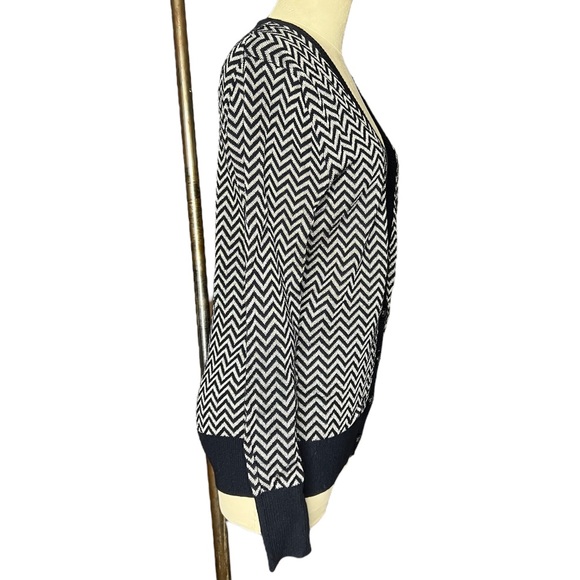 Banana Republic Metallic Zigzag Cardigan size S - Picture 5 of 15